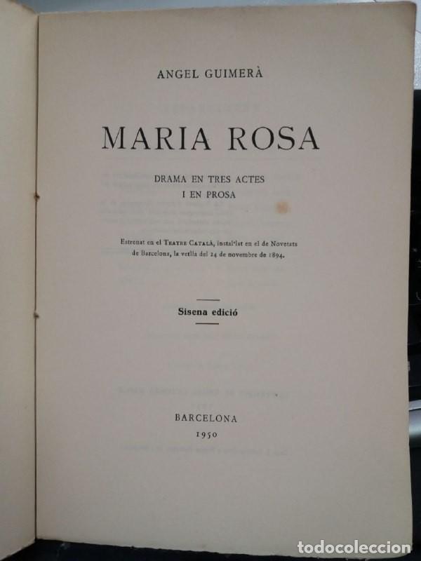 Libros: Mar&iacute;a Rosa. - GUIMER&Agrave;, &Aacute;ngel: - Foto 2