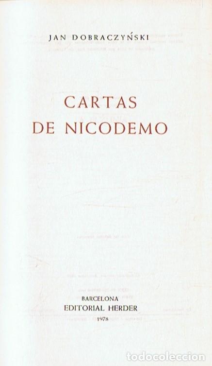 Libros: CARTAS DE NICODEMO. - Dobraczynski. Jan, - Foto 1