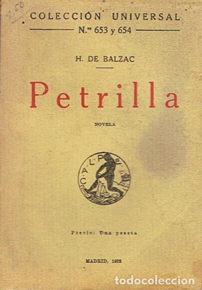 Libros: PETRILLA. - Balzac. H. de, - Foto 1