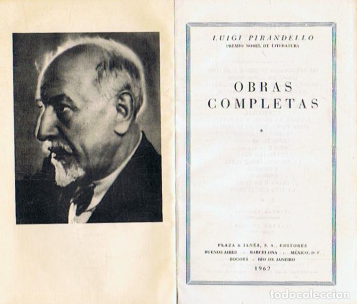 Libros: OBRAS COMPLETAS. I. - Pirandello. Luigi, - Foto 1