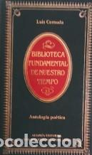 Libros: ANTOLOGIA POETICA - LUIS CERNUDA - Foto 1