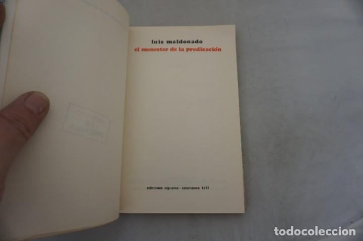 Libros: AR14F/ EL MENESTER DE LA PREDICACION - LUIS MALDONADO / EDICIONES SIGUEME - Foto 3
