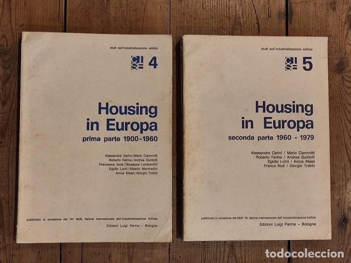 Livres: HOUSING IN EUROPA. Prima parte 1900-1960. Seconda parte 1960-1979. Studi sull'industralizzazione edi