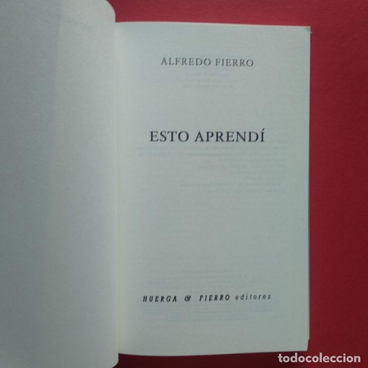 Libros: Esto Aprend&iacute;. - Fierro, Alfredo. - Foto 2