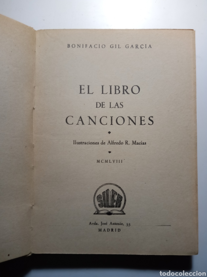 Libros: El libro de las canciones. B.Gil Garcia - Foto 2