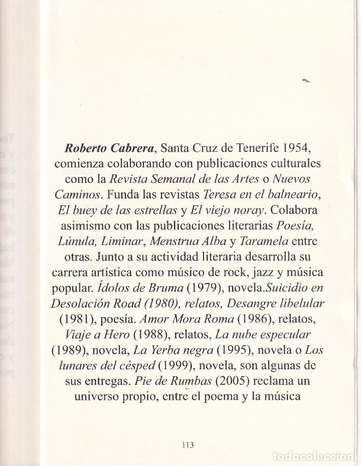 Libros: PIE DE RUMBAS - ROBERTO CABRERA - TENERIFE - Foto 3