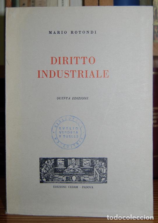 Libros: DIRITTO INDUSTRIALE. Quinta edizione - ROTONDI, Mario - Foto 1