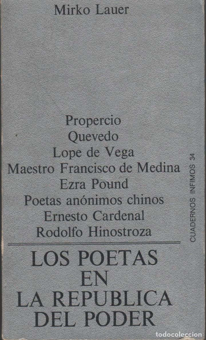 Libros: LOS POETAS EN LA REP&Uacute;BLICA DEL PODER LAUER, MIRKO - EDITORIAL: Tusquets - LAUER, MIRKO - - Foto 1