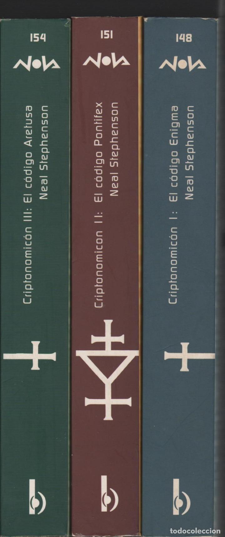 Libros: CRIPTONOMICON. 3 VOLUMENES. T1: EL CODIGO ENIGMA; T2: EL CODIGO PONTIFEX; T3: EL CODIGO ARETUSA Neal - Foto 1