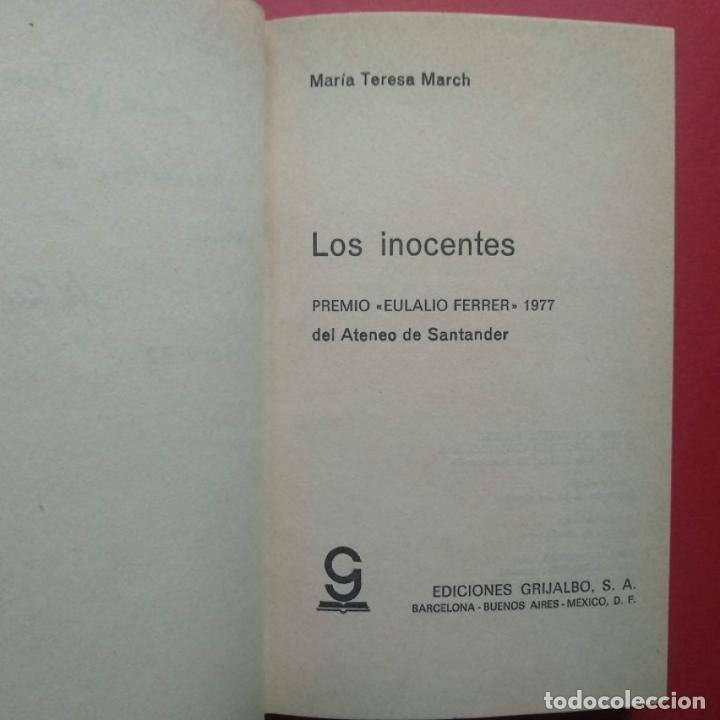 Libros: Los Inocentes. (Ejemplar dedicado.) - March, Teresa. - Foto 3