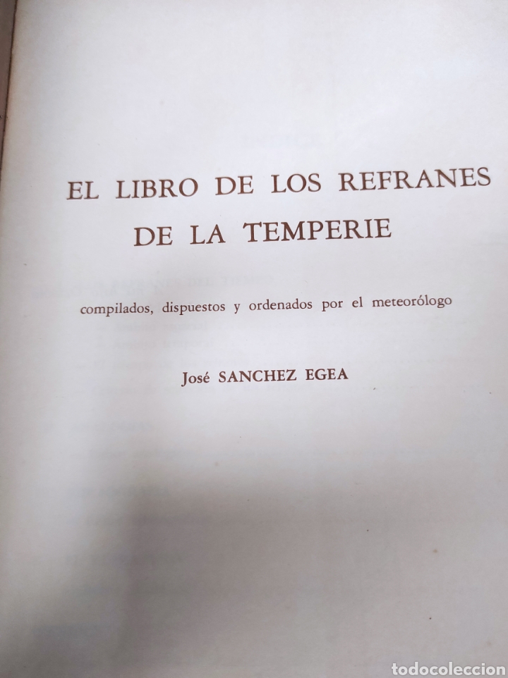 Libros: El libro de los refranes de la temperie - Jos&eacute; S&aacute;nchez Ejea - Foto 2