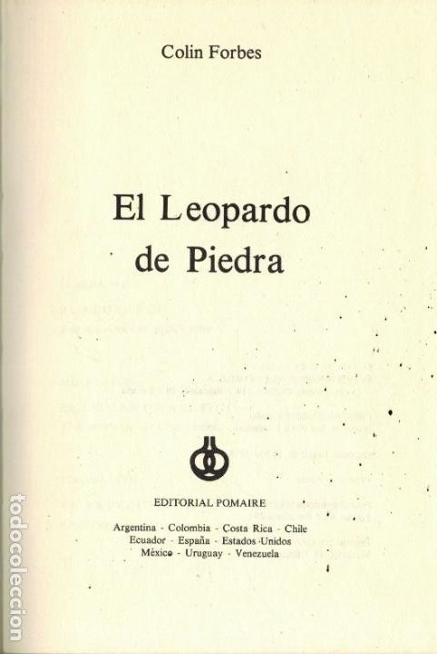 Libros: EL LEOPARDO DE PIEDRA - Foto 1