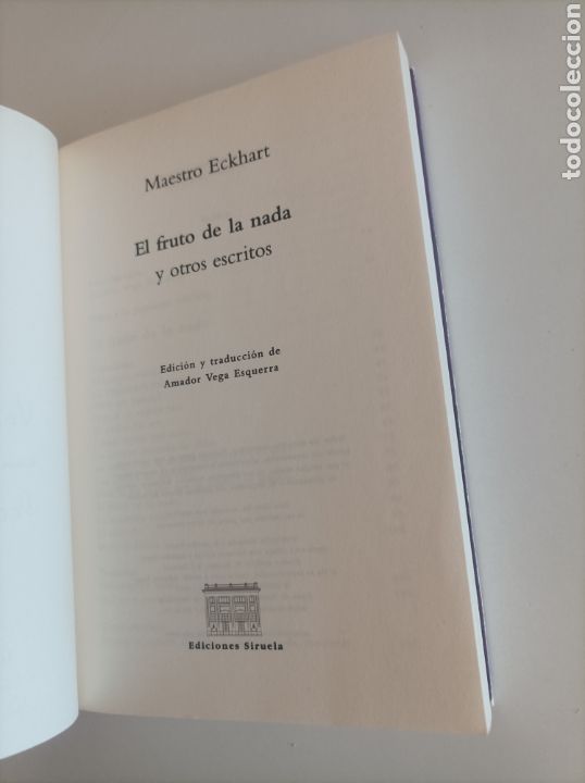 Libros: MAESTRO ECKHART: EL FRUTO DE LA NADA - Foto 3