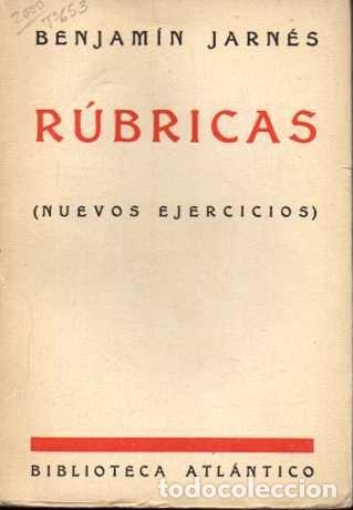Libros: R&Uacute;BRICAS (NUEVOS EJERCICIOS). - JARN&Eacute;S, Benjam&iacute;n. - Foto 1
