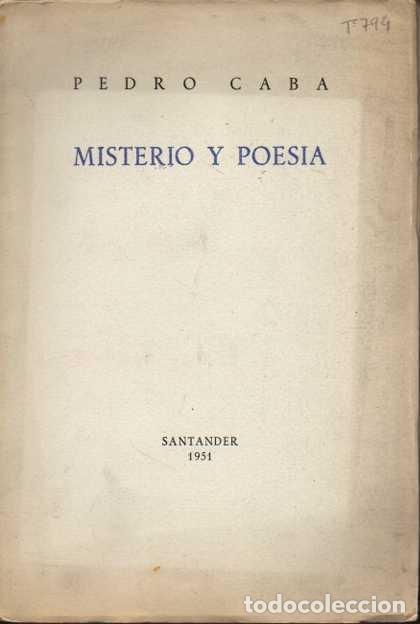 Libros: MISTERIO Y POES&Iacute;A. - CABA, Pedro. - Foto 1