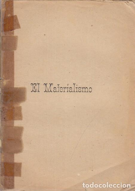 Libros: EL MATERIALISMO - VICENTE DE JES&Uacute;S MAR&Iacute;A - Foto 1