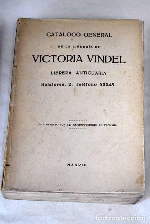 Libros: Cat&aacute;logo general de la librer&iacute;a de Victoria Vindel - Foto 1