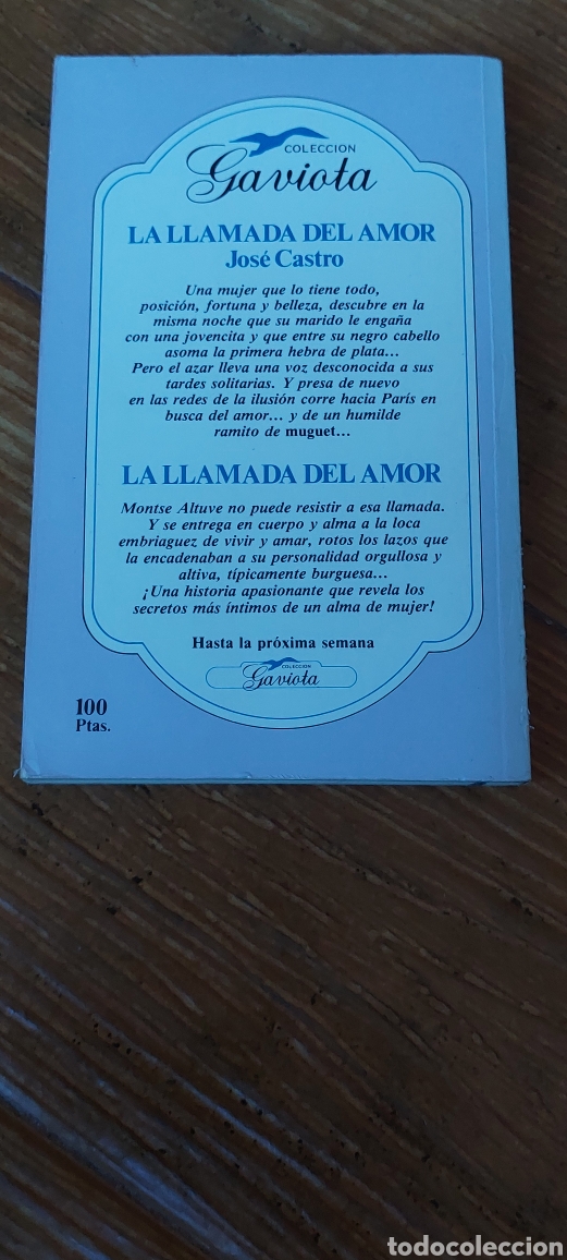 Libros: Libro La Llamada del Amor -Jos&eacute; Castro- Colecci&oacute;n Gaviota - Foto 2