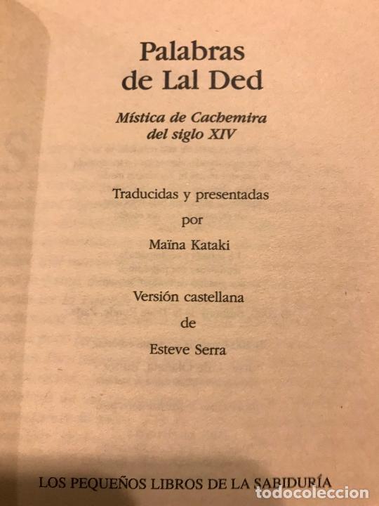 Libros: Palabras de Lal Ded. Ma&iuml;na Kataki. - Foto 3