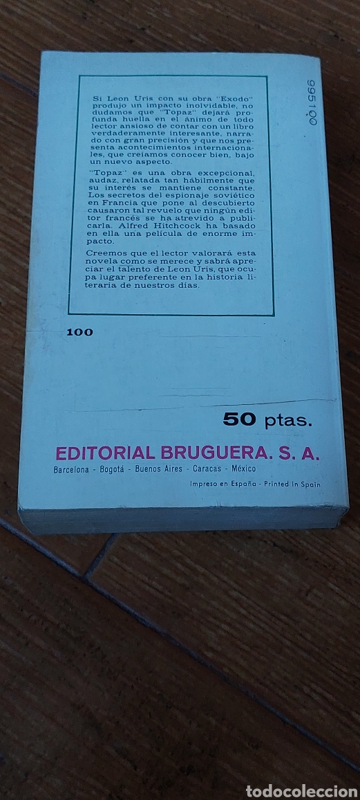 Libros: Libro Topa -Le&oacute;n Uris- Editorial Bruguera (Lote A) - Foto 3