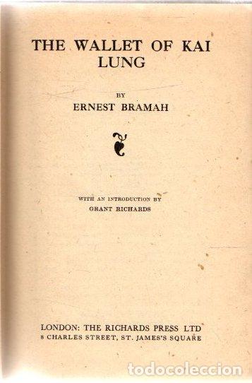 Libros: The wallet of Kai Lung - Bramah, Ernest - Foto 1