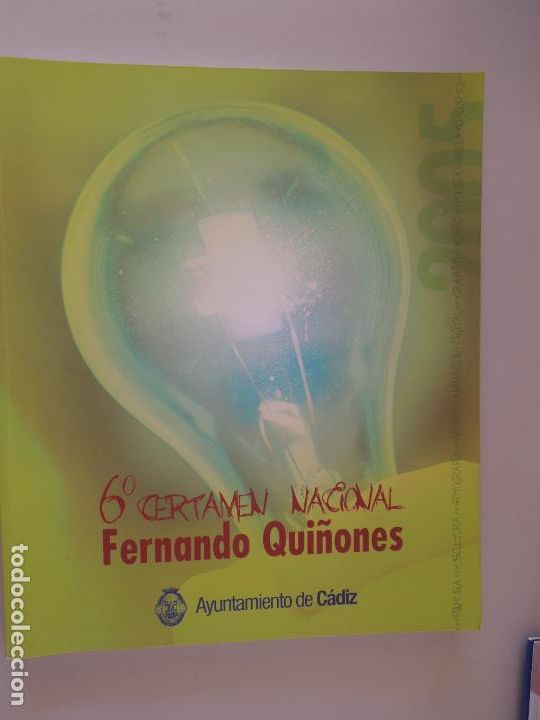 Livros em segunda m&atilde;o: 6&ordm; CERTAMEN NACIONAL FERNANDO QUI&Ntilde;ONES - AYUNTAMIENTO DE CADIZ 2005 - CON DVD