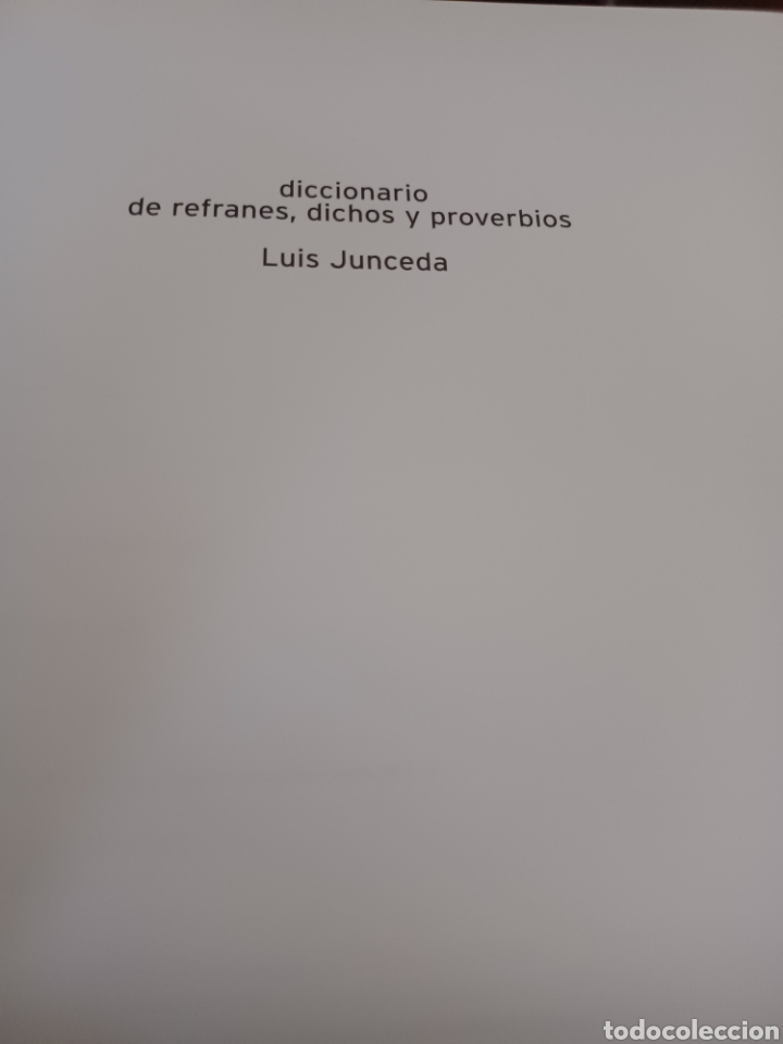 Libros: Barybook 295. Diccionario de refranes dichos y proverbios Luis Junceda Espasa - Foto 2