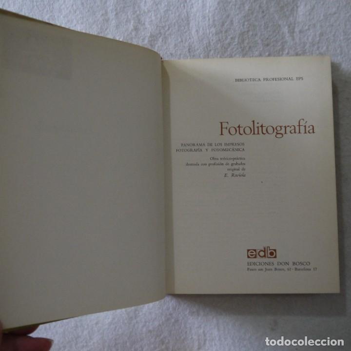 Libros: FOTOLITOGRAF&Iacute;A - E. RAVIOLA - EDICIONES DON BOSCO - 1969 - Foto 6