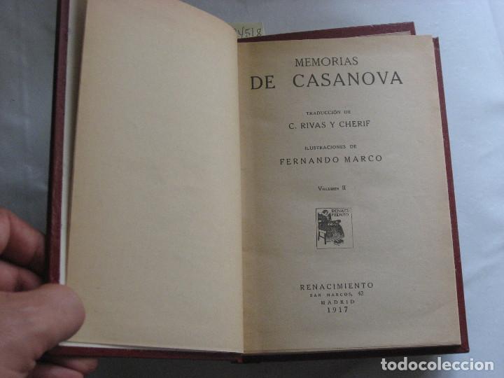 Libros: MEMORIAS DE CASANOVA 2 Tomos - Foto 4