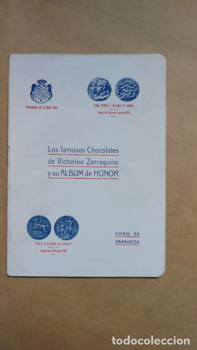 Libros: LOS FAMOSOS CHOCOLATES DE VICTORINO ZORRAQUINO Y SU ALBUM DE HONOR. - RAM&Oacute;N Y CAJAL y otros.