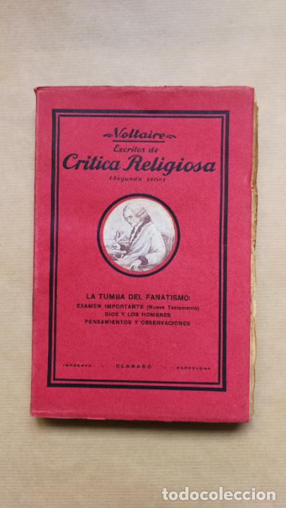 Libros: CRITICA RELIGIOSA (Dos vol.). - VOLTAIRE. - Foto 2