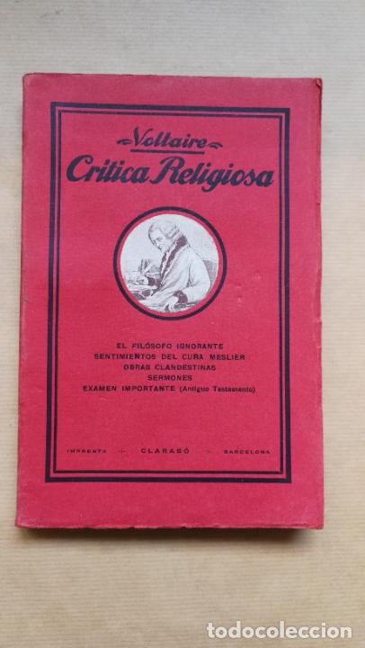 Libros: CRITICA RELIGIOSA (Dos vol.). - VOLTAIRE. - Foto 1