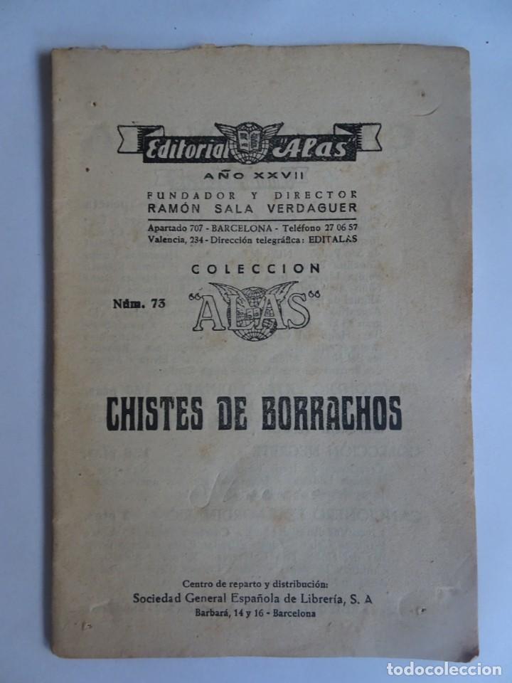 Libros: CHISTES DE BORRACHOS, COLECCI&Oacute;N ALAS N&ordm; 73 - Foto 1