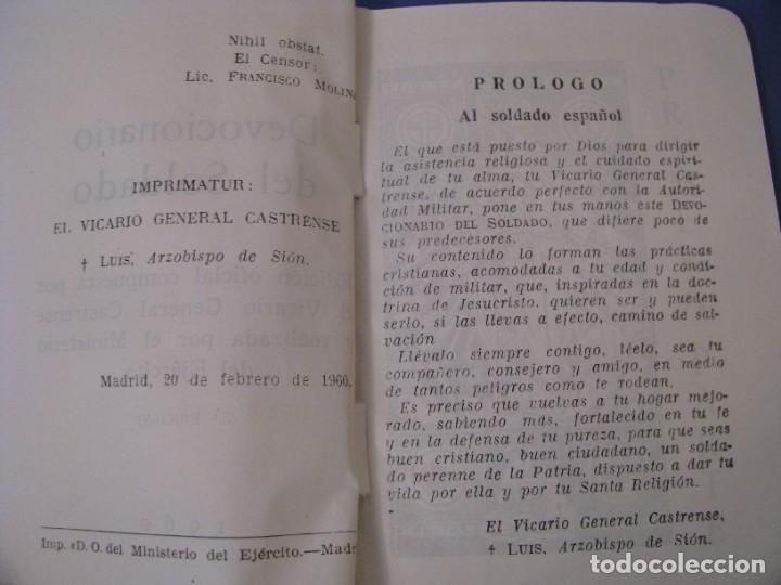 Libros: DEVOCIONARIO DEL SOLDADO. 1960. - Foto 5