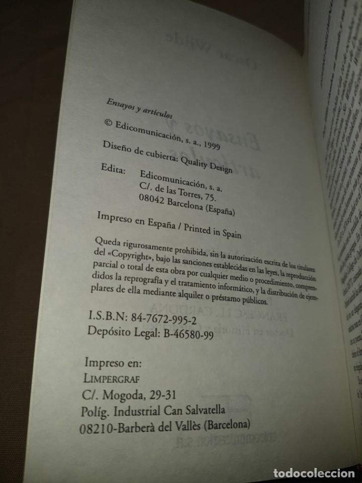 Libros: ENSAYOS Y ARTICULOS OSCAR WILDE 1 - Foto 1