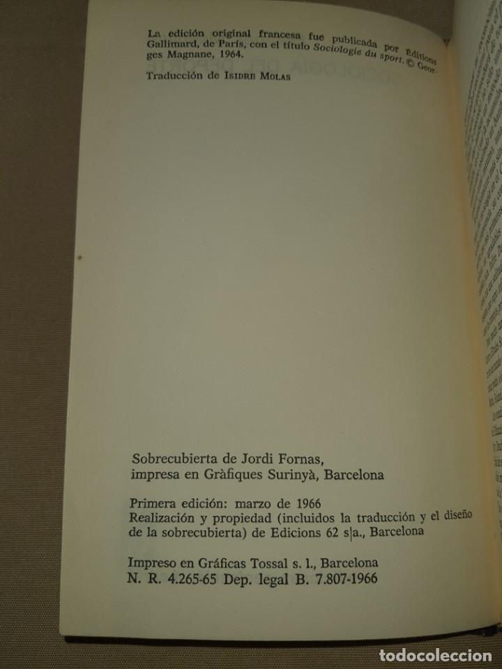 Livros em segunda m&atilde;o: SOCIOLOGIA DEL DEPORTE , 1