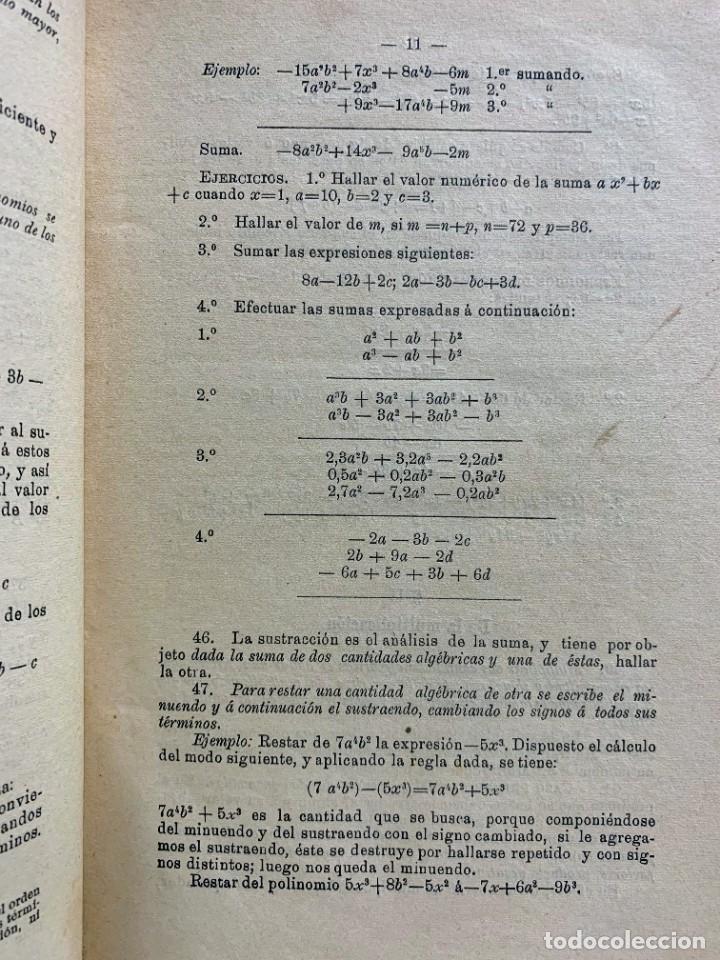 Libros: ELEMENTOS DE ALGEBRA - D. RAFAEL ZAMBRANO Y RUBIO - Foto 2