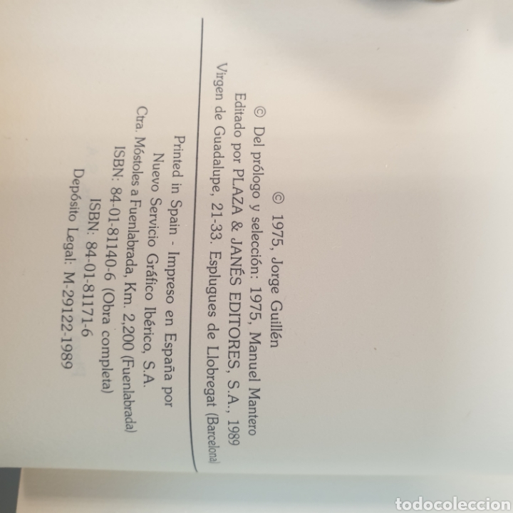 Libros: Jorge Guillen ANTOLOGIA - Foto 2