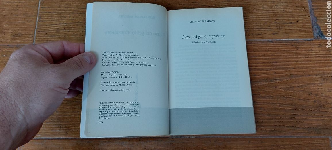 Libros: Libro El Caso del Gatito Imprudente -Erle Stanley Gardner- - Foto 5
