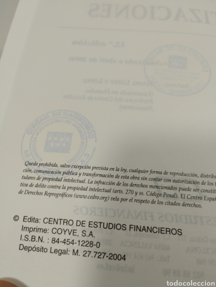 Libros: Pr&aacute;ctica de salarios y cotizaciones. Laboral. 2004. Ediciones estudios financieros. - Foto 5