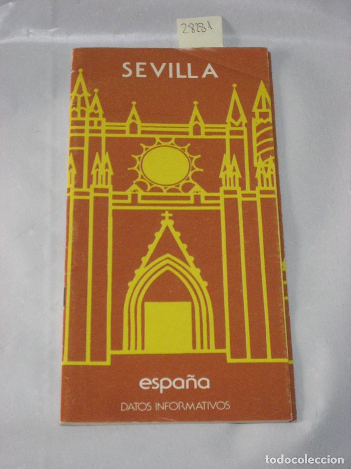 Libros: FOLLETO SEVILLA ESPA&Ntilde;A DATOS INFORMATIVOS - Foto 1