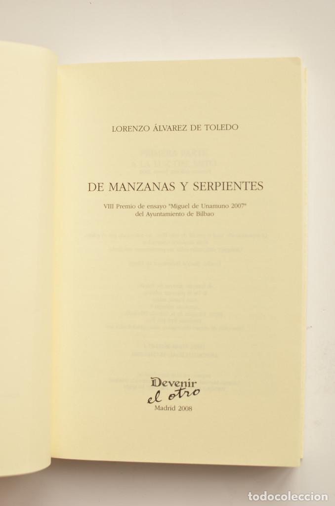 Libros: De manzanas y serpientes - &Aacute;LVAREZ DE TOLEDO, Lorenzo - Foto 2