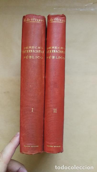 Libros: Derecho internacional p&uacute;blico. 2 tomos. - Marqu&eacute;s de Olivart. - Foto 2
