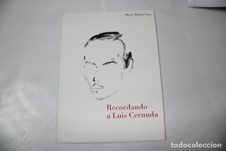 Libros: museo ramon gaya - recordando a luis cernuda - Foto 1