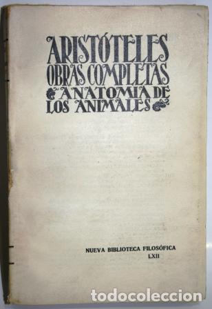 Libros: Anatom&iacute;a de los Animales - ARIST&Oacute;TELES - Foto 2