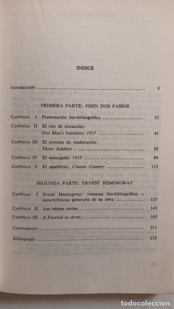Libros: LA GRAN GUERRA EN LA OBRA DE HEMINGWAY Y DOS PASSOS - PILAR MAR&Iacute;N MADRAZO - Foto 4