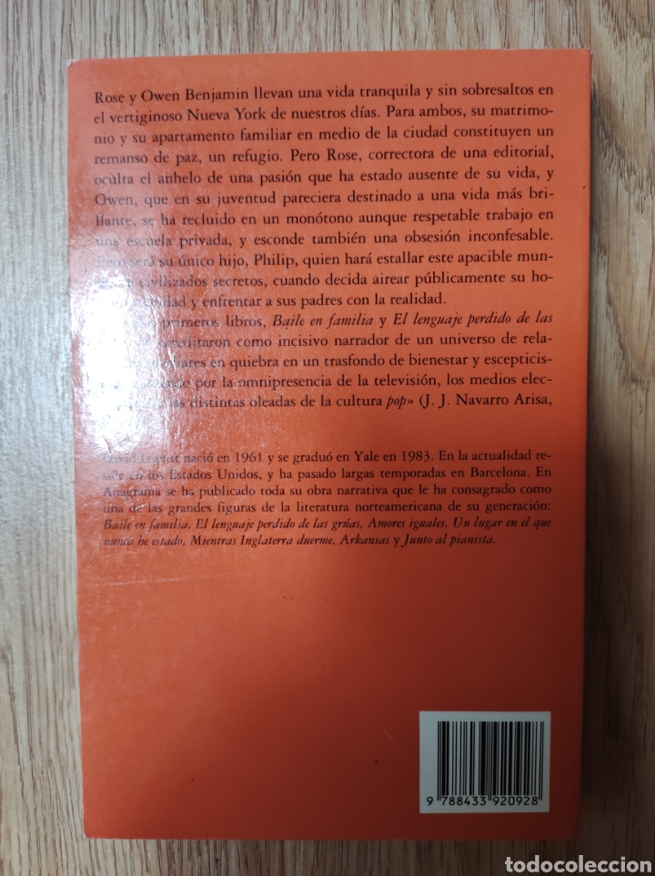 Libros: El lenguaje perdido de las gr&uacute;as. David Leavitt - Foto 2
