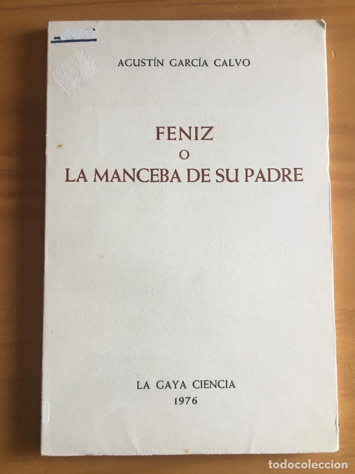 Libros: FENIZ O LA MANCEBA DE SU PADRE - AGUSTIN GARCIA CALVO - Foto 1