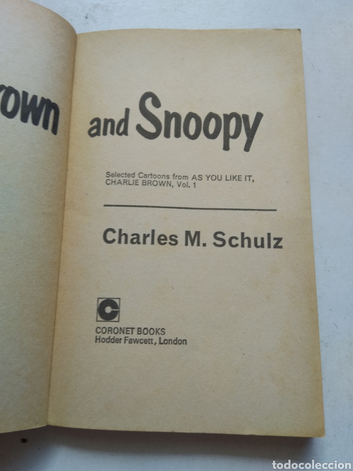 Libros: CHARLIE BROWN AND SNOOPY/CHARLES M. SCHULTZ - Foto 2