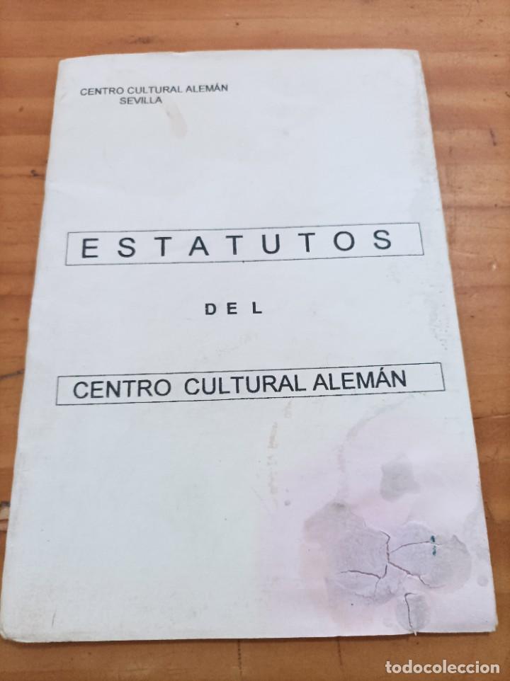 Libros: ESTATUTOS DEL CENTRO CULTURAL ALEMAN,SEVILLA.23 P&Aacute;GINAS.